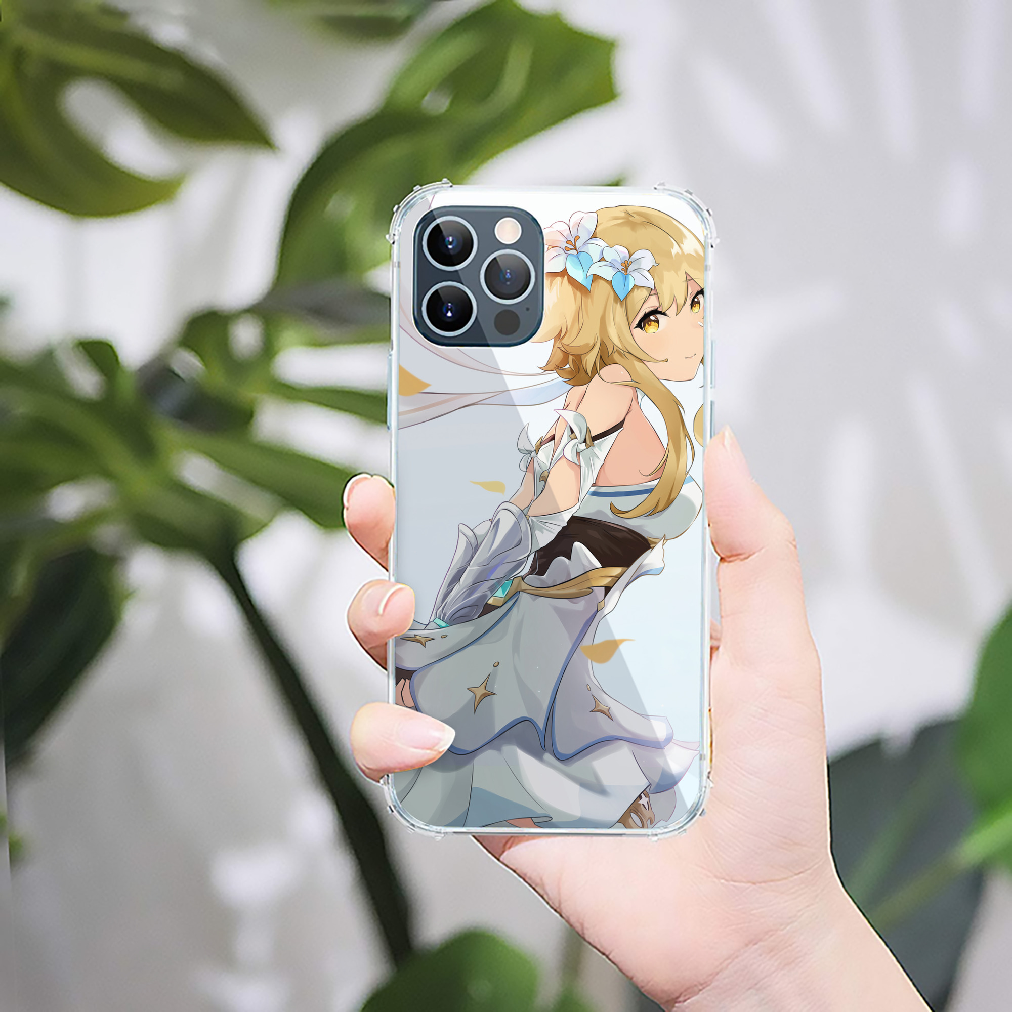 げんし神 genshin 【iPhone 12シリーズ対応】透明スマホケース（クリアソフトケース）